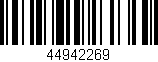 Código de barras (EAN, GTIN, SKU, ISBN): '44942269'