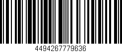 Código de barras (EAN, GTIN, SKU, ISBN): '4494267779636'