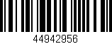 Código de barras (EAN, GTIN, SKU, ISBN): '44942956'