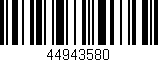 Código de barras (EAN, GTIN, SKU, ISBN): '44943580'