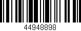 Código de barras (EAN, GTIN, SKU, ISBN): '44948898'