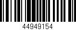 Código de barras (EAN, GTIN, SKU, ISBN): '44949154'