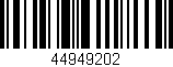 Código de barras (EAN, GTIN, SKU, ISBN): '44949202'