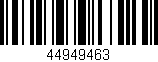 Código de barras (EAN, GTIN, SKU, ISBN): '44949463'