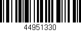 Código de barras (EAN, GTIN, SKU, ISBN): '44951330'