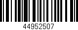 Código de barras (EAN, GTIN, SKU, ISBN): '44952507'