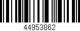 Código de barras (EAN, GTIN, SKU, ISBN): '44953862'