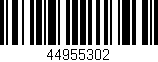 Código de barras (EAN, GTIN, SKU, ISBN): '44955302'