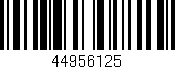 Código de barras (EAN, GTIN, SKU, ISBN): '44956125'