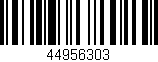 Código de barras (EAN, GTIN, SKU, ISBN): '44956303'