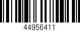 Código de barras (EAN, GTIN, SKU, ISBN): '44956411'