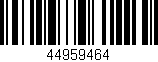 Código de barras (EAN, GTIN, SKU, ISBN): '44959464'