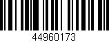 Código de barras (EAN, GTIN, SKU, ISBN): '44960173'