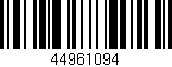 Código de barras (EAN, GTIN, SKU, ISBN): '44961094'