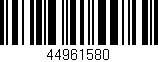Código de barras (EAN, GTIN, SKU, ISBN): '44961580'