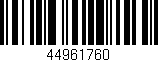 Código de barras (EAN, GTIN, SKU, ISBN): '44961760'