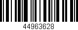 Código de barras (EAN, GTIN, SKU, ISBN): '44963628'