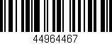 Código de barras (EAN, GTIN, SKU, ISBN): '44964467'