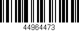Código de barras (EAN, GTIN, SKU, ISBN): '44964473'