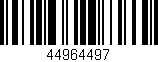 Código de barras (EAN, GTIN, SKU, ISBN): '44964497'