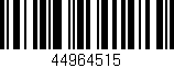Código de barras (EAN, GTIN, SKU, ISBN): '44964515'