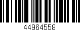 Código de barras (EAN, GTIN, SKU, ISBN): '44964558'