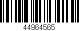 Código de barras (EAN, GTIN, SKU, ISBN): '44964565'
