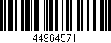 Código de barras (EAN, GTIN, SKU, ISBN): '44964571'
