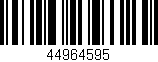 Código de barras (EAN, GTIN, SKU, ISBN): '44964595'