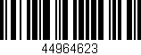 Código de barras (EAN, GTIN, SKU, ISBN): '44964623'