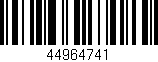 Código de barras (EAN, GTIN, SKU, ISBN): '44964741'