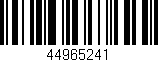 Código de barras (EAN, GTIN, SKU, ISBN): '44965241'