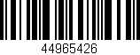 Código de barras (EAN, GTIN, SKU, ISBN): '44965426'