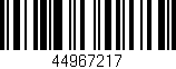 Código de barras (EAN, GTIN, SKU, ISBN): '44967217'