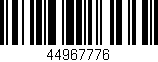 Código de barras (EAN, GTIN, SKU, ISBN): '44967776'