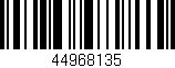 Código de barras (EAN, GTIN, SKU, ISBN): '44968135'