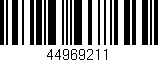 Código de barras (EAN, GTIN, SKU, ISBN): '44969211'