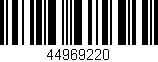 Código de barras (EAN, GTIN, SKU, ISBN): '44969220'