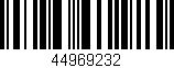 Código de barras (EAN, GTIN, SKU, ISBN): '44969232'