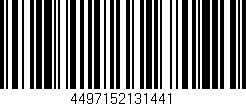 Código de barras (EAN, GTIN, SKU, ISBN): '4497152131441'