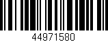 Código de barras (EAN, GTIN, SKU, ISBN): '44971580'