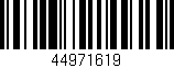 Código de barras (EAN, GTIN, SKU, ISBN): '44971619'