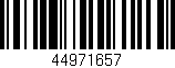 Código de barras (EAN, GTIN, SKU, ISBN): '44971657'