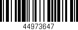 Código de barras (EAN, GTIN, SKU, ISBN): '44973647'