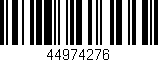 Código de barras (EAN, GTIN, SKU, ISBN): '44974276'