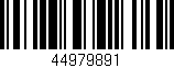 Código de barras (EAN, GTIN, SKU, ISBN): '44979891'