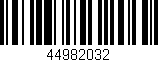 Código de barras (EAN, GTIN, SKU, ISBN): '44982032'
