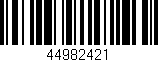 Código de barras (EAN, GTIN, SKU, ISBN): '44982421'