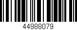 Código de barras (EAN, GTIN, SKU, ISBN): '44988079'