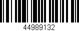 Código de barras (EAN, GTIN, SKU, ISBN): '44989132'